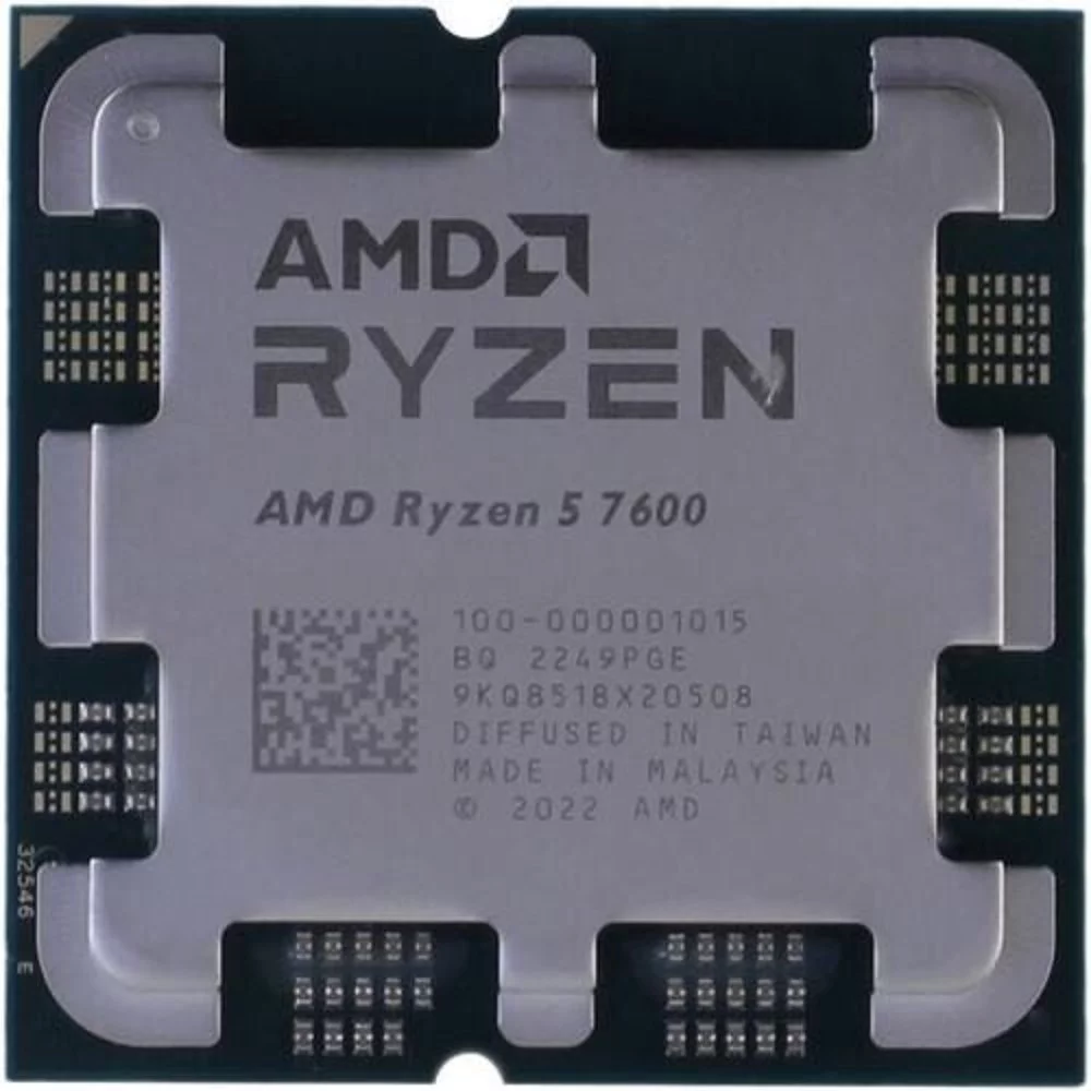 CPU AMD Ryzen 5 7600 (100-000001015) {Raphael, 6C/ 12T, 3.8/ 5.1GHz, 32MB, 65W} OEM