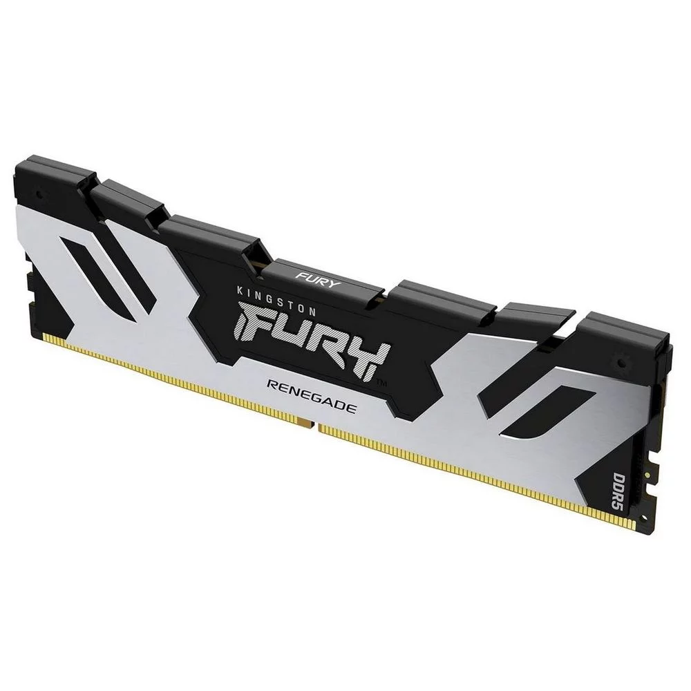 Модуль памяти Kingston KF584CU40RS-24 24GB DDR5 8400 CUDIMM FURY Renegade Silver/ Black Gaming Memory Non-ECC, CL40, 1.45V, Heat Shield, XMP, RTL