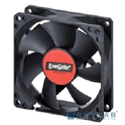 Exegate EX283374RUS Вентилятор ExeGate ExtraPower EP08015S3P, 80x80x15 мм, подшипник скольжения, 3pin, 2500RPM, 26dBA