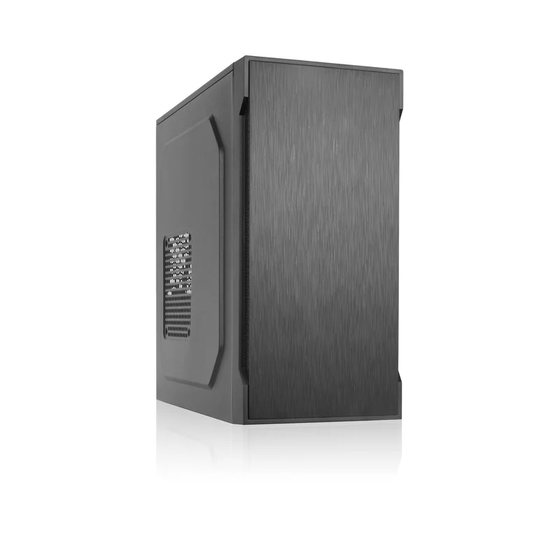 Корпус с блоком питания 450Вт./ Foxline FL-708-FZ450 mATX case, black, w/ PSU 450W 8cm, w/ 2xUSB2.0, w/ pwr cord, w/ o FAN