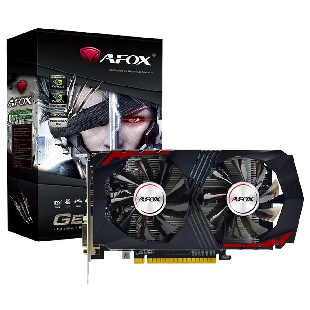 Видеокарта Afox Bad Pack GTX1050Ti GAMING 4GB GDDR5 128bit DVI DP HDMI 2FAN RTL bp (AF1050TI-4096D5H2-V6||BP)