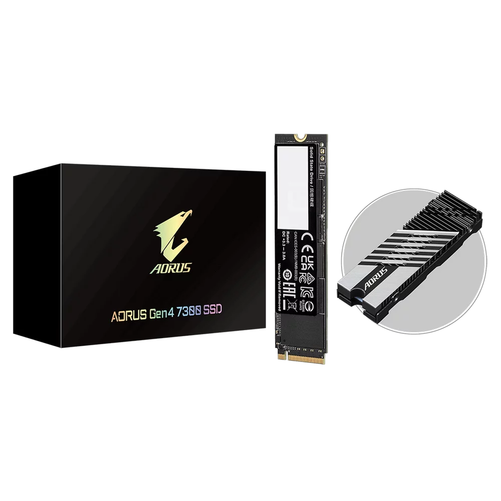 Твердотельный накопитель SSD Gigabyte AORUS 2TB M.2 2280 AG4732TB Client PCI-Express 4.0 x4, NVMe 1.4 7300/ 6850 RTL