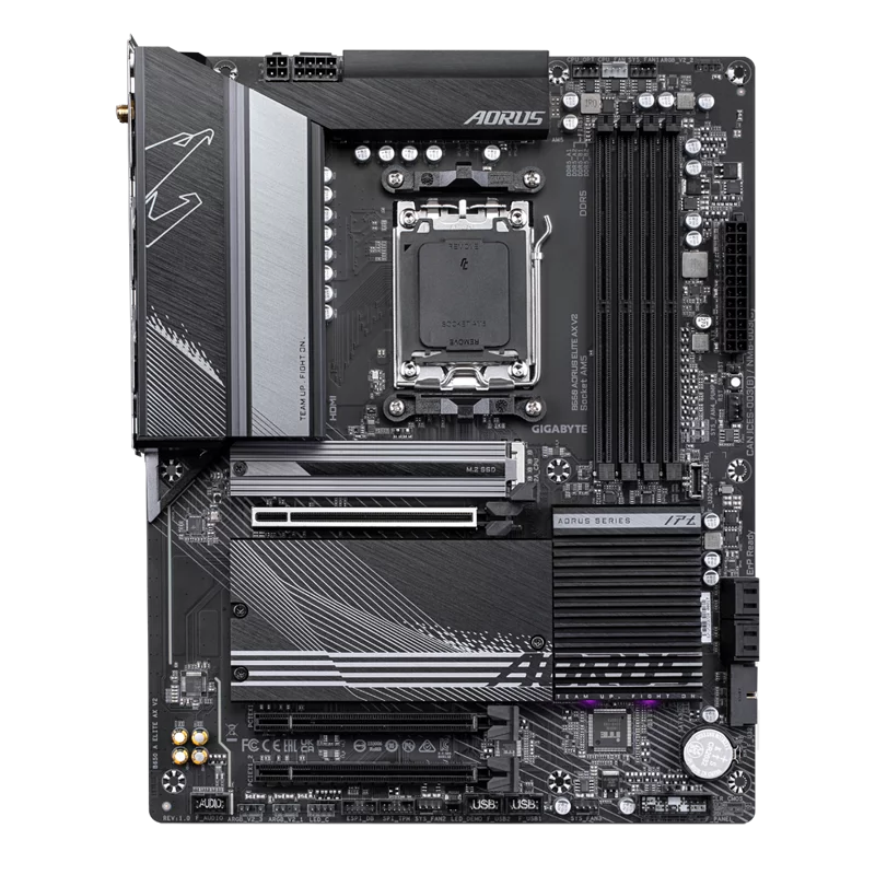 GIGABYTE B650 AORUS ELITE AX V2, AM5, B650, 4*DDR5, DP+HDMI, 4 SATA 6 Гб/ с, M2, Audio, Gb LAN, USB 3.2, USB 2.0, Type-C, ATX