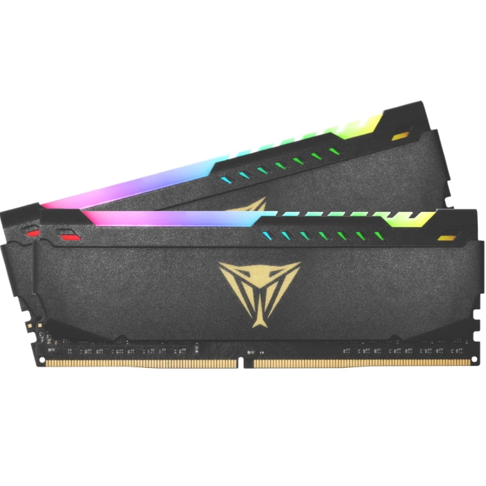 Память оперативная PATRIOT Viper Steel RGB DDR4 32GB DIMM PC25600 3200MHz 1.35V Kit of 2 (PVSR432G320C8K)