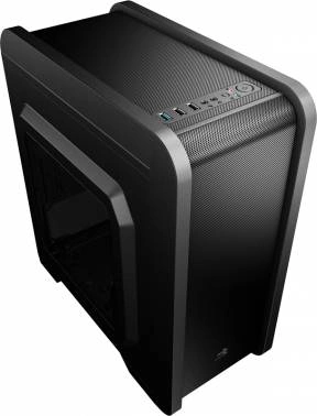 Aerocool Qs-240, mATX, без БП, 1 x USB 3.0, 2 x USB 2.0, съемный фильтр от пыли для БП