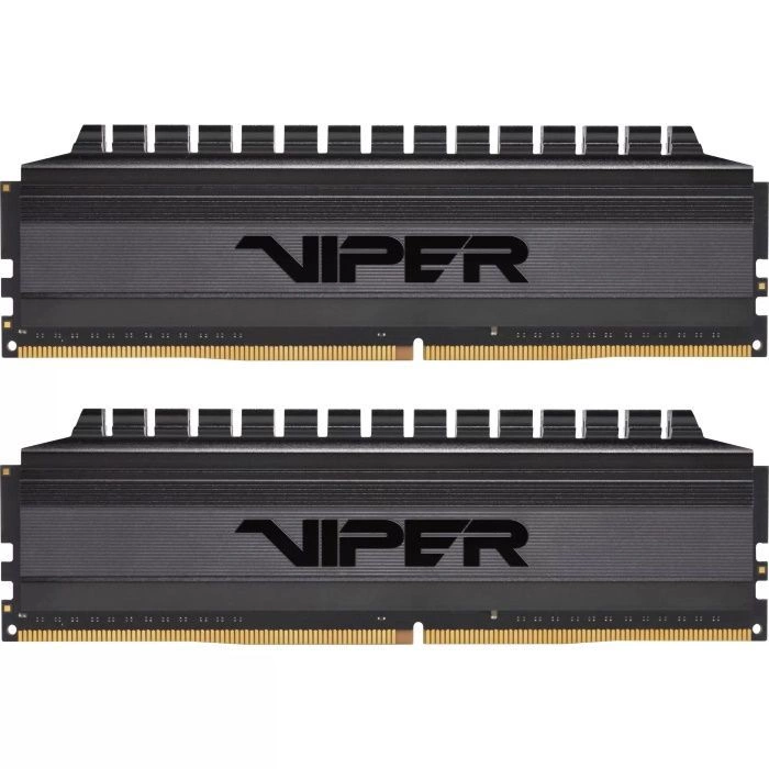 Комплект памяти Patriot Viper 4 Blackout 8GB DDR4 PC4-24000 3000MHz CL16 288-pin XMP радиатор 1.35V RTL (PVB48G300C6K)