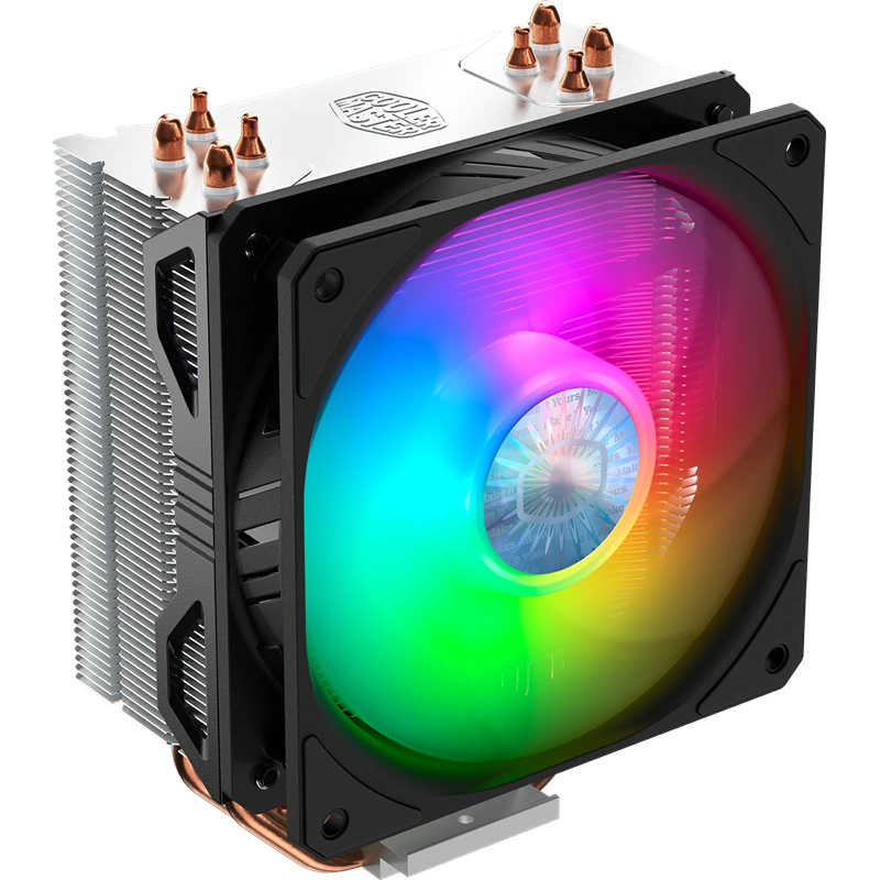 Cooler Master Hyper 212 ARGB (150W, 4-pin, 157mm, tower, Al/ Cu, ARGB, fans: 1x120mm/ 62CFM/ 27dBA/ 1800rpm, 1700/ 1200/ 115x/ AM4, ARGB Controller) (RR-2V2L-18PA-R1)