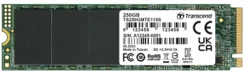 Накопитель SSD Transcend PCI-E 3.0 x4 250Gb TS250GMTE115S 115S M.2 2280 0.2 DWPD