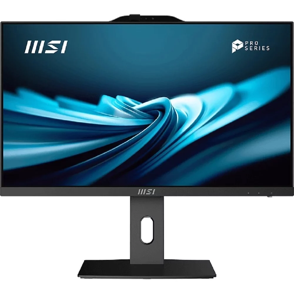 Моноблок/ MSI PRO AP242P 14M 23.8"(1920x1080 (матовый) IPS)/Intel Core i5 14400(2.5Ghz)/16384Mb/512PCISSDGb/noDVD/Int:Intel UHD Graphics 730/Cam/BT/WiFi/-/war 1y/4.63kg/Black/DOS + Wireless KB+M (9S6-AE0621-822)