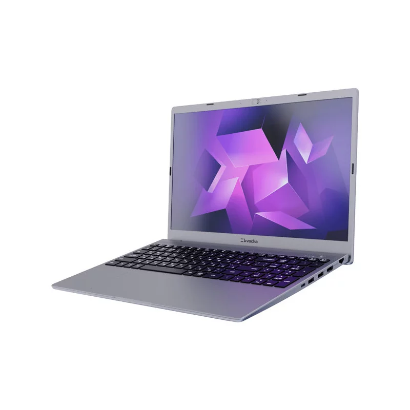 Ноутбук/ Ноутбук KVADRA NAU LE15T 15.6"(1920x1080 IPS)/Intel Core i3 1215U(1.2Ghz)/8192Mb/256SSDGb/noDVD/Int:Intel UHD Graphics/Cam/BT/WiFi/55WHr/war 1y/1.75kg/серебро/noOS (Y22L02P01101R_D35665)