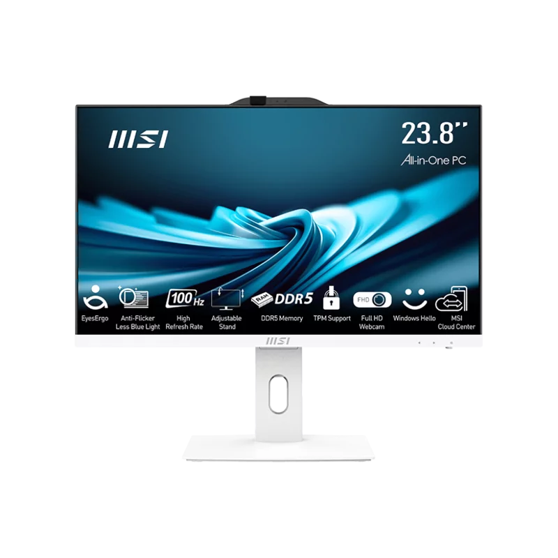 Моноблок/ PRO AP242P 14M Ci5 16G 512SSD 23.8"(1920x1080 (матовый))/ Intel Core i5 14400(1.8Ghz)/ 16384Mb/ 512SSDGb/ noDVD/ Int:Intel UHD Graphics 770/ Cam/ BT/ WiFi/ war 1y/ White/ DOS (9S6-AE0622-655)