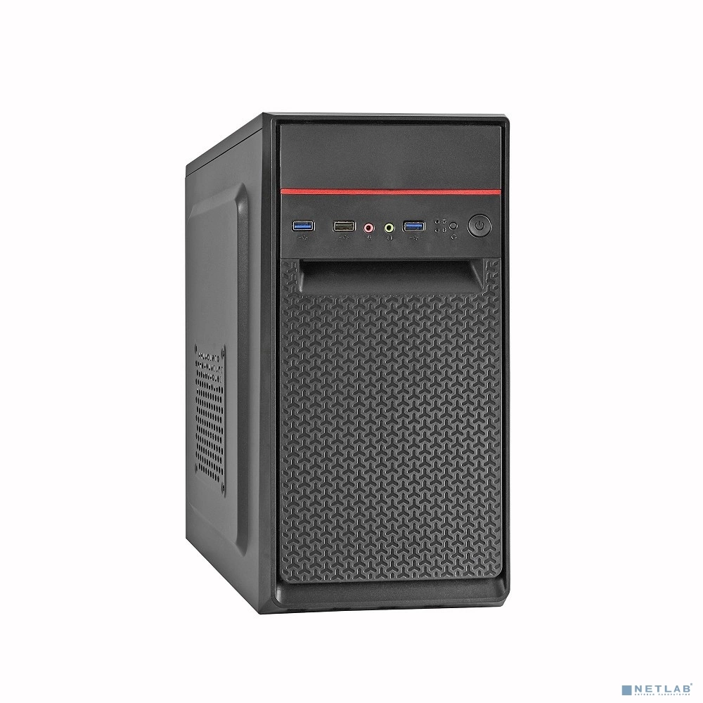 Exegate EX283062RUS Корпус Minitower ExeGate BAA-107U Black, mATX, , 1*USB+2*USB3.0, Audio