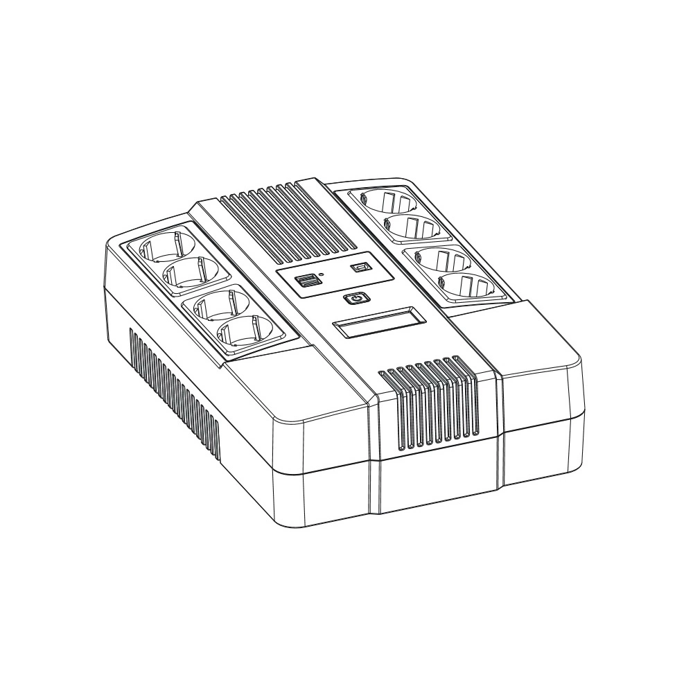 Источник бесперебойного питания Powerman UPS Brick 650 PLUS (6188709)