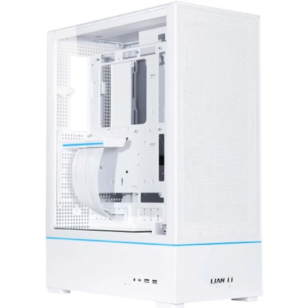 Корпус Lian Li SUP01W / White / 3 x 120mm PWM Fan / PCIe4.0 Riser Cable / Mid-Tower, TG / G99.SUP01W.R0