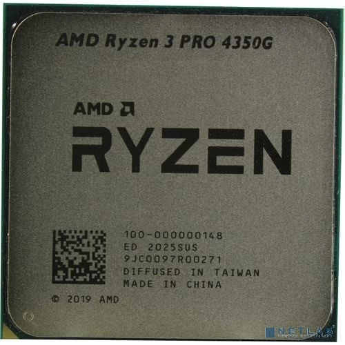 CPU AMD Ryzen 3 PRO 4350G OEM (100-000000148) {3,80GHz, Turbo 4,00GHz, Radeon Graphics, AM4}