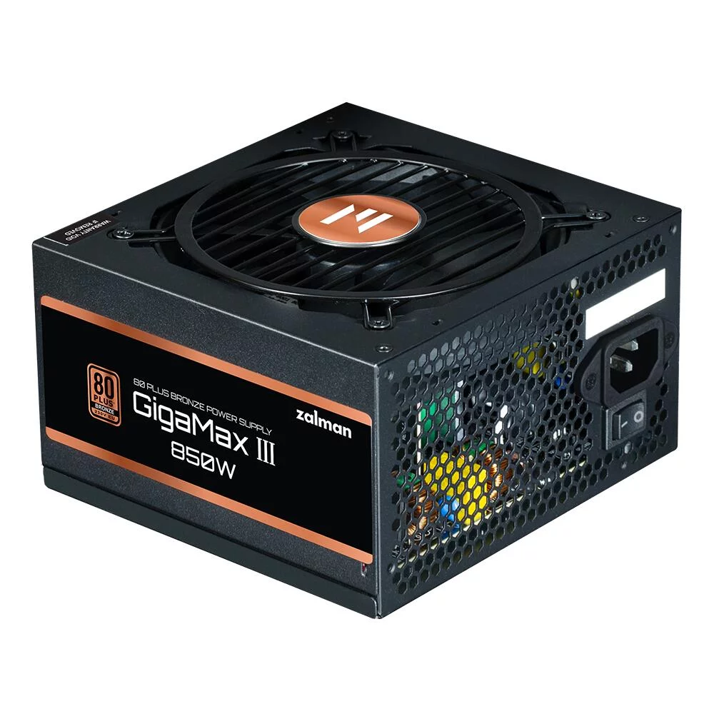 Zalman ZM850-GV3, 850W, ATX12V v3.0, Gen 5.0, APFC, 12cm Fan, 80+ Bronze, Retail