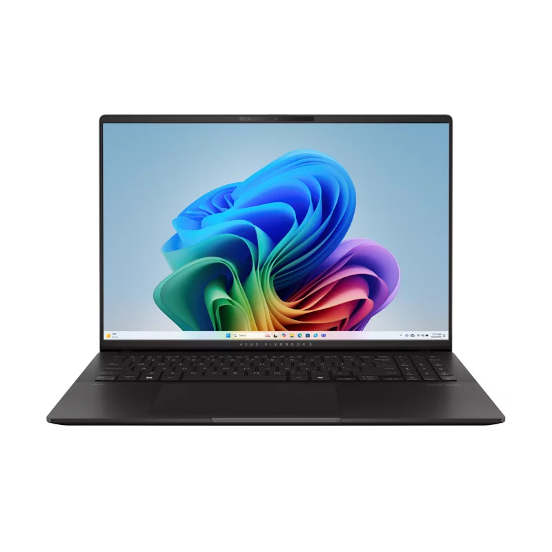 Ноутбук ASUS Vivobook S 16 M5606WA-MX034W 16"(3200x2000 OLED)/ AMD Ryzen AI 9 HX 370/ 32Gb/ 1Tb SSD/ noDVD/ 890M/ BT/ WiFi/ 75WHr/ 1.5kg/ Neutral Black/ Win11Home + алюм корп (90NB14B2-M002B0)