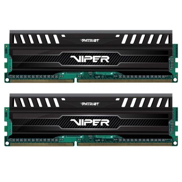 Модуль памяти Patriot DDR3 DIMM 16GB (2x8GB) PC3-12800 1600MHz 240-pin CL10 1.5V Viper3 (PV316G160C0K)