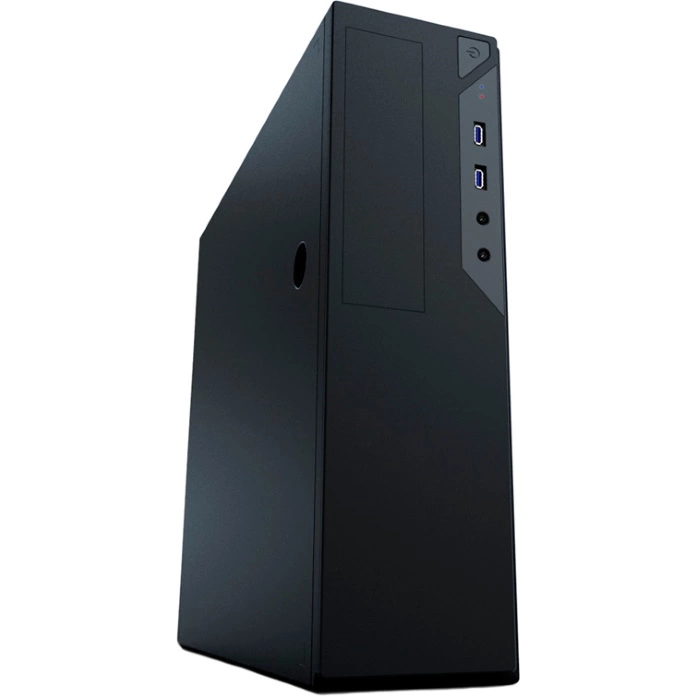 Корпус Slim Desktop Powerman EL501 Black 1x5.25"; внутренние отсеки 1x3.5", 1x2.5", mATX, miniATX, 2xUSB+Audio, 90x90 fan, 300W (6116779)