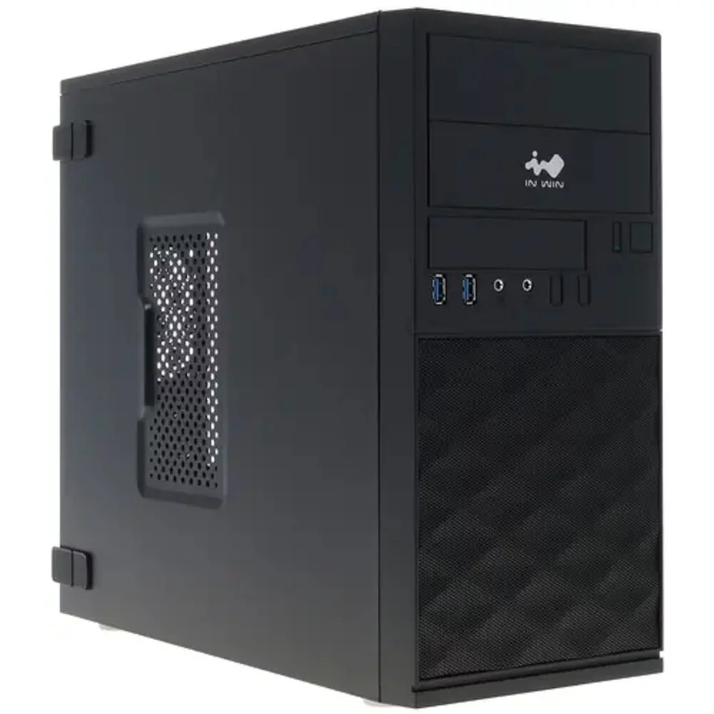 Mini Tower InWin EFS052 Black ______ U3*2+A(HD) + front fan holder + Screwless mATX (без блока питания) (6184502)