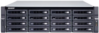 Сетевое хранилище без дисков SMB QNAP TS-1683XU-RP-E2124-16G 16-Bay NAS (16x 2.5"/3.5" SATA HDD/SSD), Intel Xeon E-2124 4-core 3.3 GHz (up to 4.3 GHz), 16 GB DDR4 ECC RAM (2 x 8GB) up to 64 GB ( 4 x 16 GB), 4x GbE LAN, 2 x 10GbE SFP+, rackmount 3U, 2xPSU