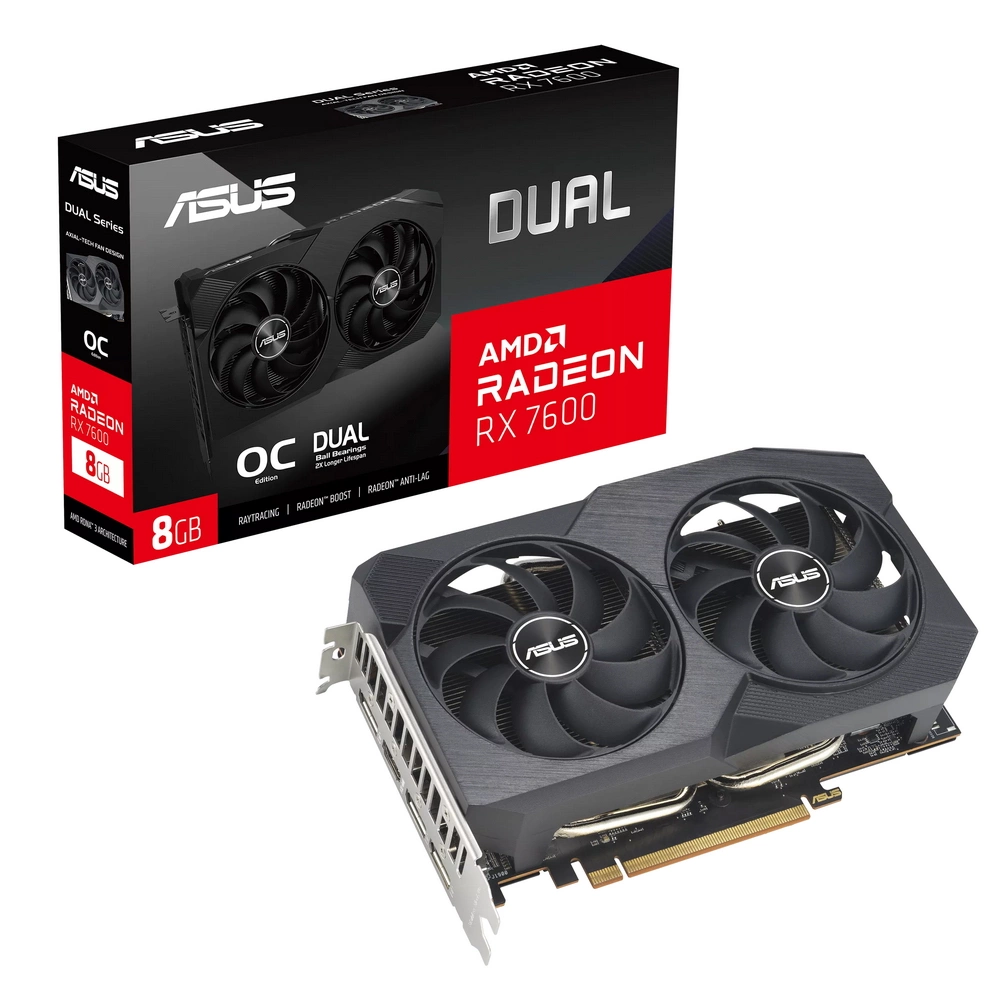 DUAL-RX7600-O8G-V2 / RX7600,HDMI,DP*3,8G,D6 (90YV0IH2-M0NA00)