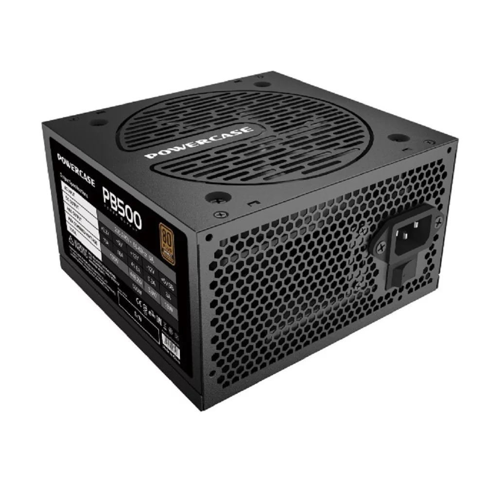 Powercase PB500 (80 Plus Bronze, ATX 2.31, 500W, APFC, DC-DC, 120mm Fan) / PS-500B-DC