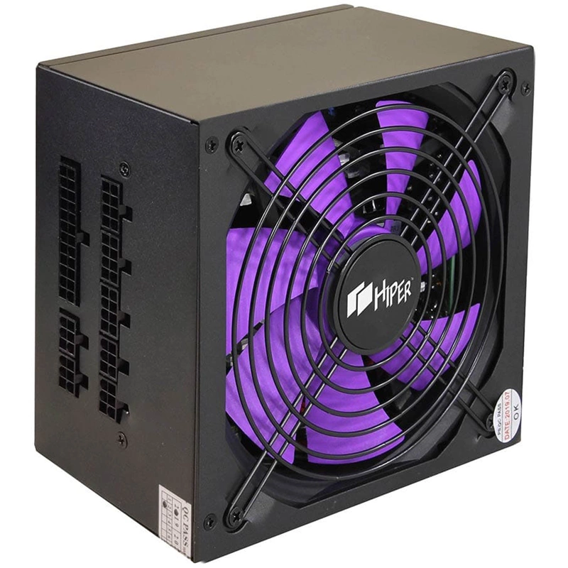 блок питания для ПК 700 Ватт/ PSU HIPER HPB-700FM (ATX 2.31, 700W, ActivePFC, 140mm fan, Full-modular, Black), 80+, BOX