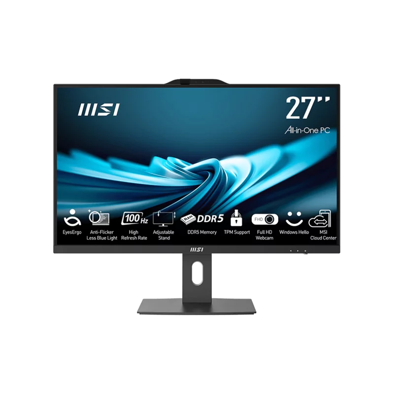 Моноблок/ PRO AP272P 14M 27"(1920x1080 (матовый) IPS)/ Intel Core i7 14700(Ghz)/ 16384Mb/ 512PCISSDGb/ noDVD/ Int:Intel UHD Graphics 770/ Cam/ BT/ WiFi/ -/ war 1y/ 4.63kg/ Black/ Win11Pro (9S6-AF8321-622)