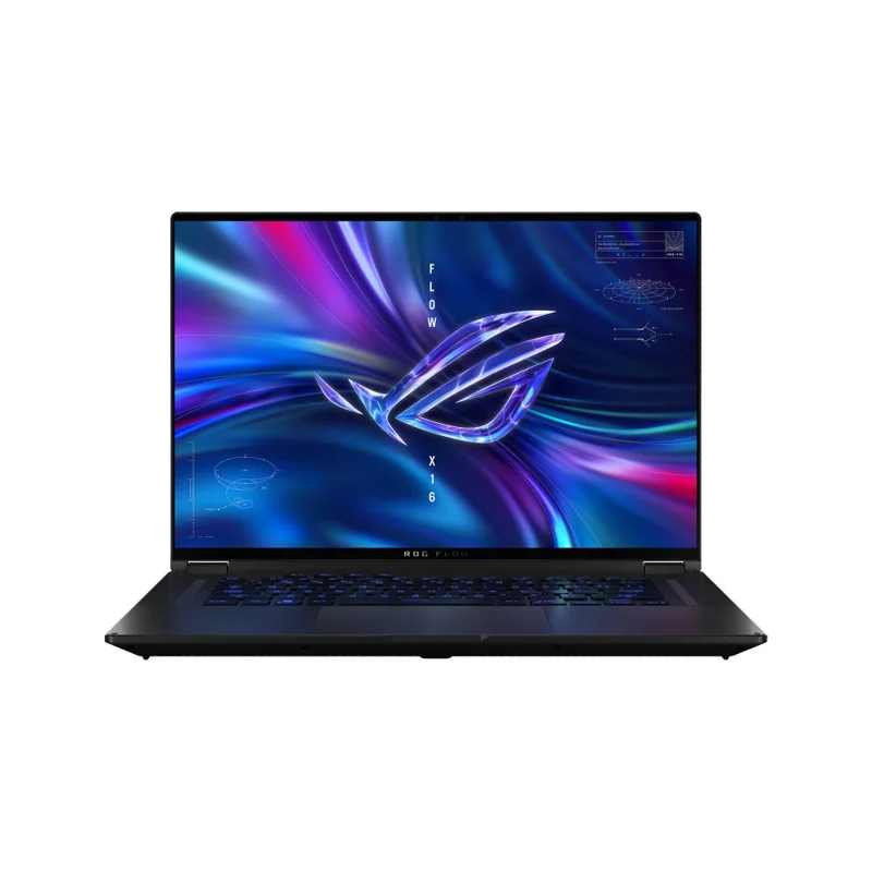 Ноутбук/ ASUS ROG Flow X16 GV601VV-NF055 16"(2560x1600 mini LED)/ Touch/ Intel Core i9 13900H(2.6Ghz)/ 16384Mb/ 1024PCISSDGb/ noDVD/ Ext:nVidia GeForce RTX4060(8192Mb)/ Cam/ BT/ WiFi/ 90WHr/ war 1y/ 2kg/ Off Black (90NR0D11-M00370)