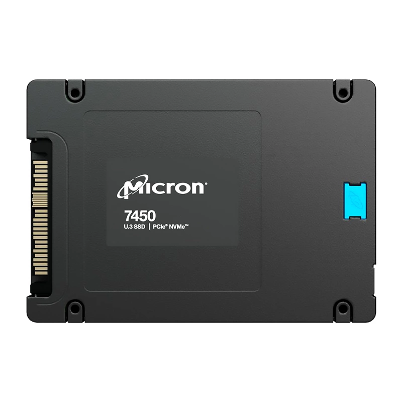 Micron SSD 7450 MAX, 6400GB, U.3(2.5" 15mm), NVMe, PCIe 4.0 x4, 3D TLC, R/W 6800/5600MB/s, IOPs 1 000 000/400 000, TBW 35000, DWPD 3 (12 мес.) (MTFDKCC6T4TFS-1BC1ZABYY)