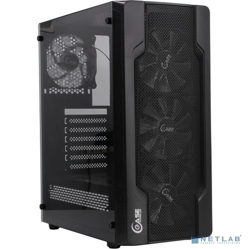 Powercase CMIXB-F4 Корпус Mistral X4 Mesh, Tempered Glass, 4x 120mm fan, чёрный, ATX (CMIXB-F4)