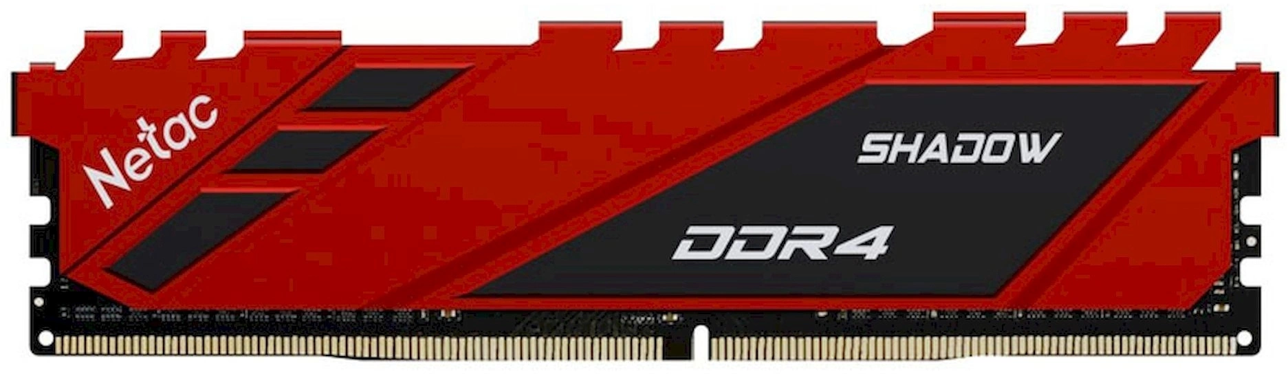 Модуль памяти DDR 4 DIMM 8Gb PC28800, 3600Mhz, Netac Shadow NTSDD4P36SP-08R C18 Red, с радиатором