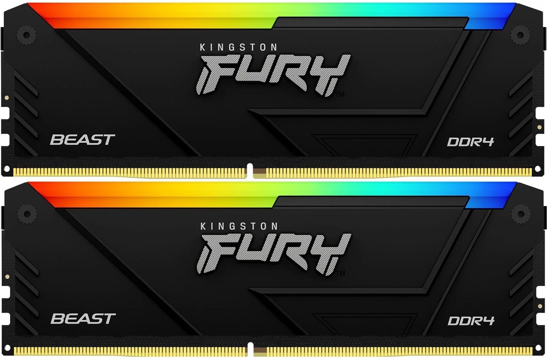 Память DDR4 2x8GB 3600MHz Kingston KF436C17BB2AK2/ 16 Fury Beast RGB RTL Gaming PC4-28800 CL17 DIMM 288-pin 1.35В kit single rank с радиатором Ret (KF436C17BB2AK2/16)