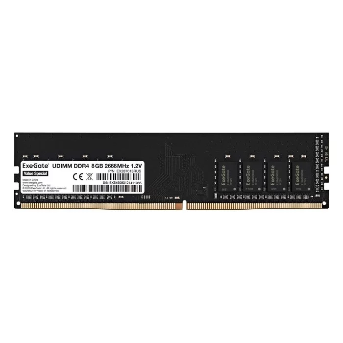 Exegate EX287013RUS Модуль памяти ExeGate Value Special DIMM DDR4 8GB 2666MHz