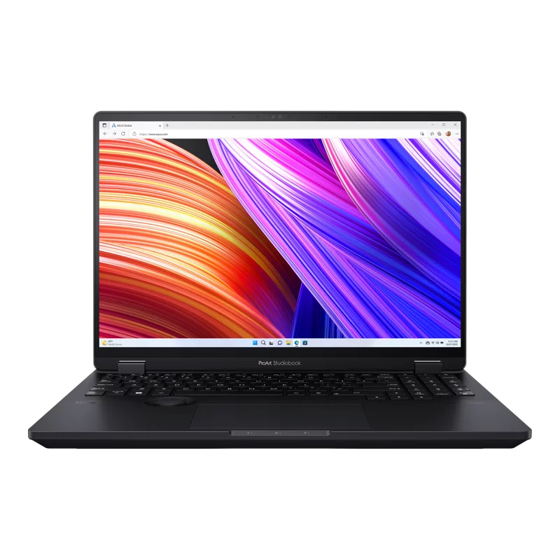 Ноутбук/ ASUS ProArt Studiobook Pro 16 W7604J3D-MY021X 16"(3200x2000 OLED)/ Touch/ Intel Core i9 13980HX(2.2Ghz)/ 32768Mb/ 2TbPCISSDGb/ noDVD/ Ext:nVidia Quadro RTX3000(8192Mb)/ Cam/ BT/ WiFi/ 90WHr/ war 1y/ 2.4k (90NB10B1-M006K0)