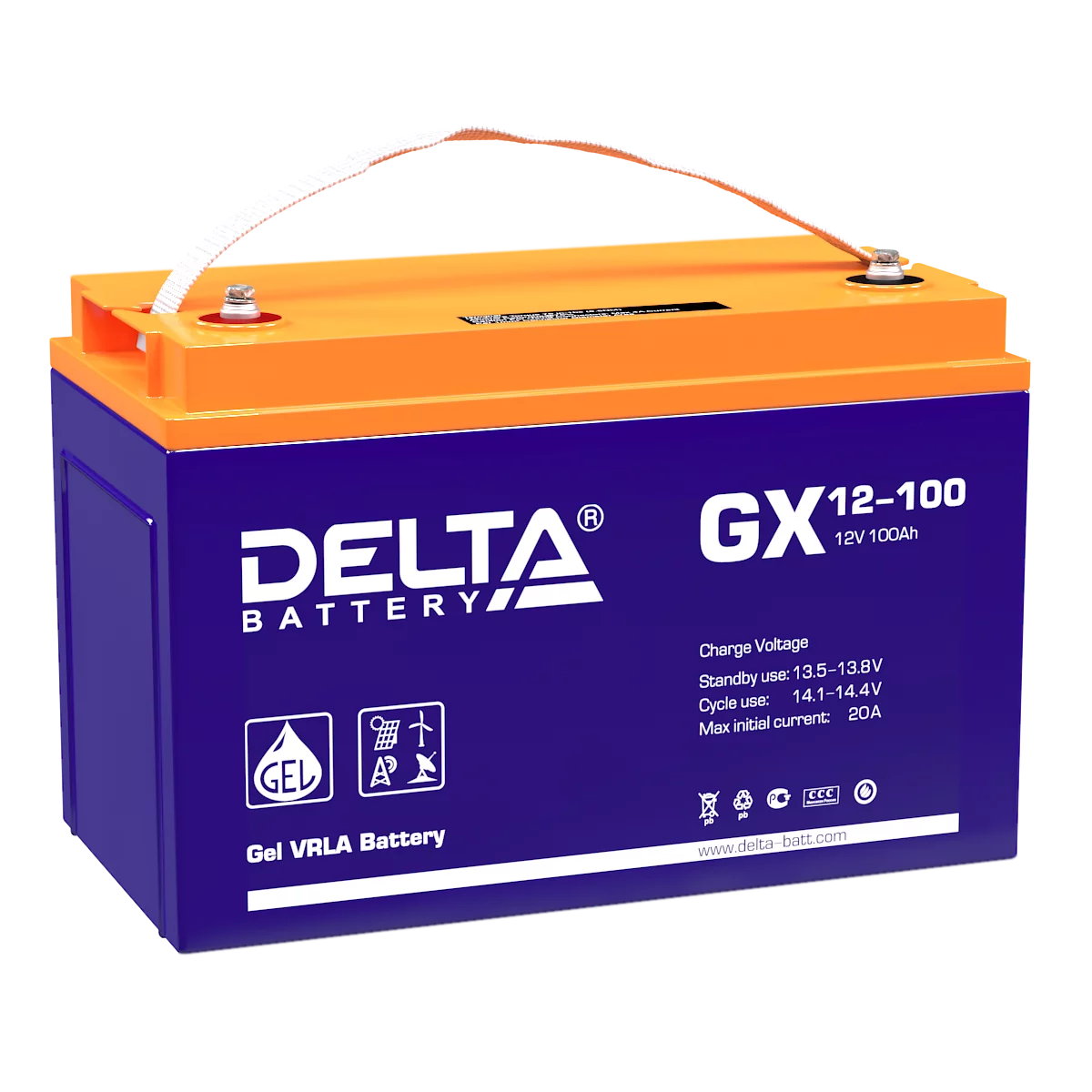 Аккумуляторная батарея DELTA BATTERY GX 12-100