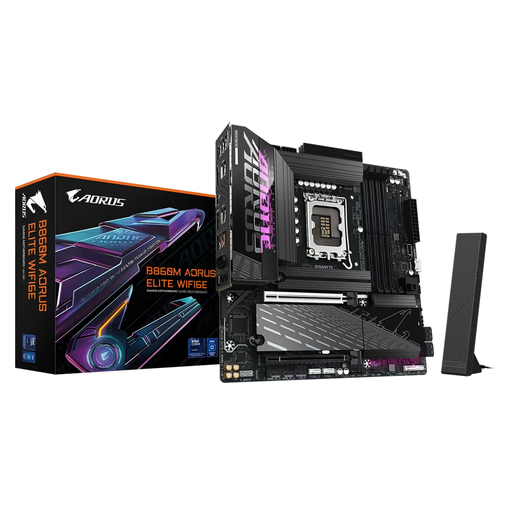 Материнская плата Gigabyte B860M AORUS ELITE WIFI6E, RTL