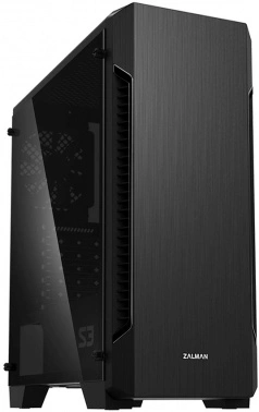 Корпус Zalman S3 TG черный без БП ATX 5x120mm 2xUSB2.0 1xUSB3.0 audio bott PSU (S3 TG BLACK)