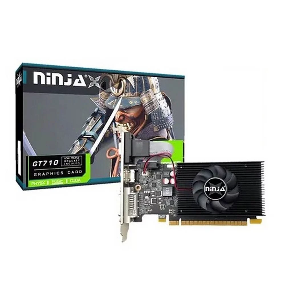 Видеокарта Ninja (Sinotex) GT710 4G DDR3 64BIT DVI HDMI VGA 1FAN RTL (NF71NP043F)