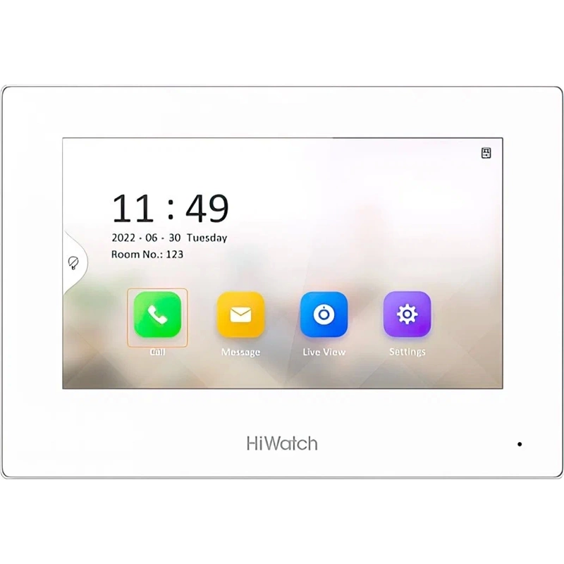 7 IP видеодомофон с WI-FIСенсорный 7" TFT LCD экран 1024*600; встроенные микрофон и динамик; слот для SD карты до 32Гб; Wi-Fi 2.4ГГц тревожные входы/выходы 8/2; RS-485; 10M/100M Ethernet; DC12В/PoE; 10Вт; 0 C...+55C; 200 140 15.1 мм (VDP-H3211W)