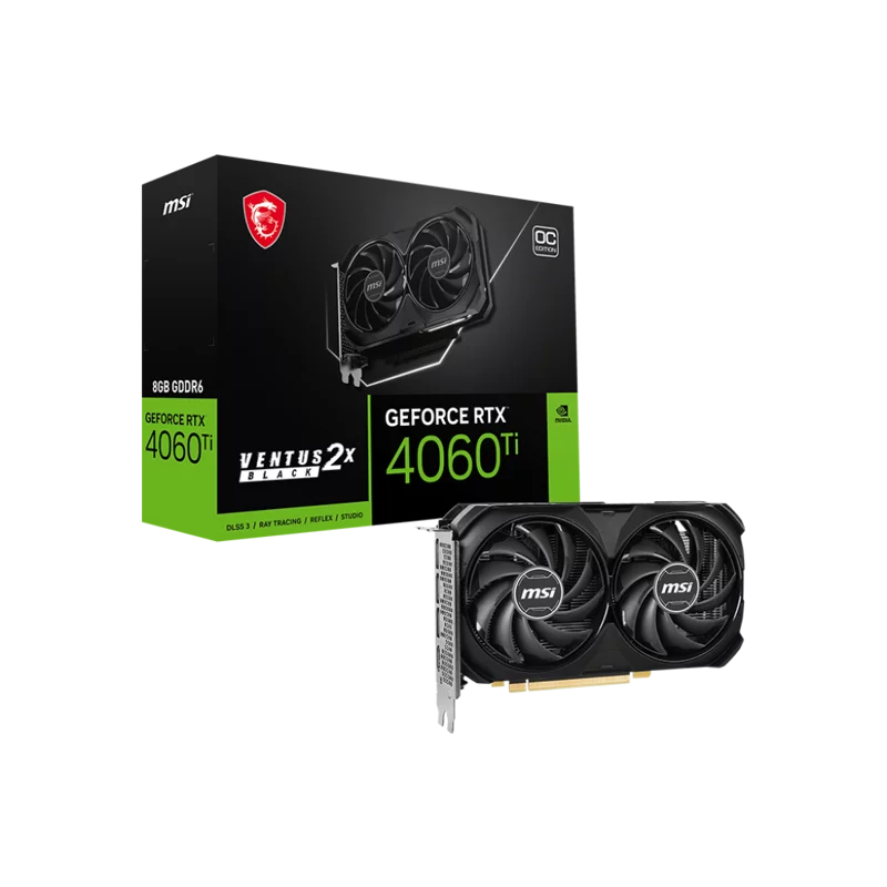 Видеокарта/ GeForce RTX 4060 Ti VENTUS 2X BLACK 8G