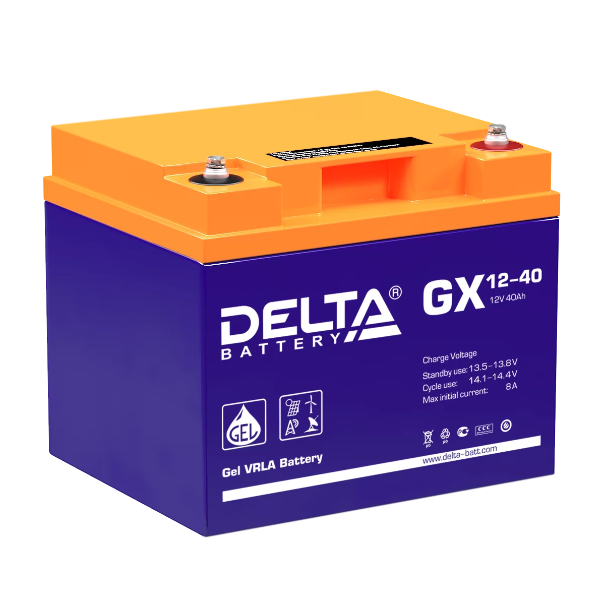 Аккумуляторная батарея DELTA BATTERY GX 12-40