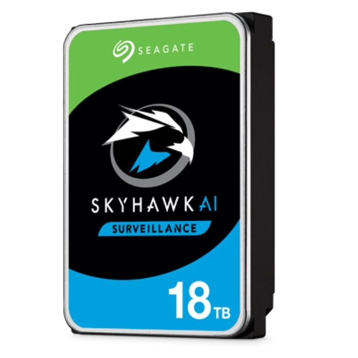 Жесткий диск HDD 18TB SEAGATE SkyHawkAI, 3.5" SATA III 6Gb/ s, 7200rpm, 256Mb (ST18000VE002)