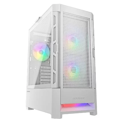 Cougar Airface RGB White, 2х140мм + 1x120mm ARGB Fan, ARGB Fan Hub, без БП, белый, ATX (AIRFACE_RGB_WHITE)