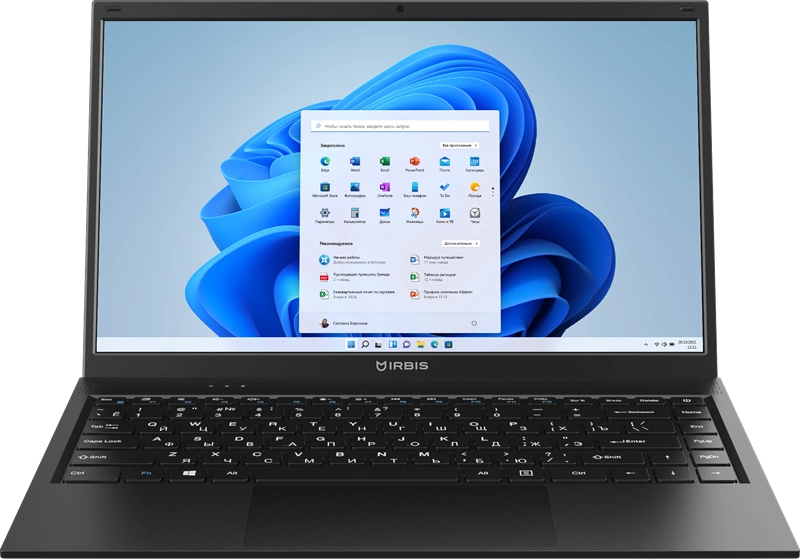 IRBIS Blizzard 14NBC0001 14" Core i3-1115G4, 14"LCD 1920*1080 IPS , 8+512GB SSD, AC wifi, camera: 2MP, 5000mha, black metal case, backlight keyboard, Type-c, Win 11 Pro