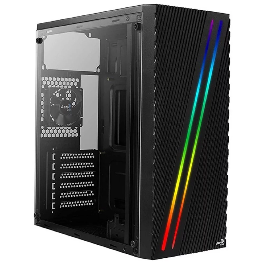 Корпус Mid Tower Aerocool Streak RGB (ATX/ micro-ATX/ mini-ITX, без БП) (4718009158573)