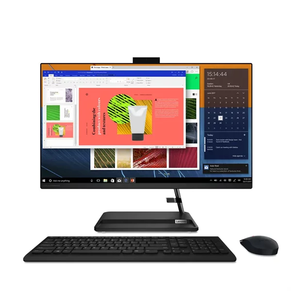 Lenovo IdeaCentre AIO 3 27ALC6 27" FHD (1920x1080) IPS 250N, Ryzen 7 7730U, 2x8GB DDR4 3200, 512GB SSD M.2, Radeon Graphics, WiFi, BT, 5.0 Cam, Wireless KB&Mouse, NoOS, Black, 1Y (F0FY00HLRK)