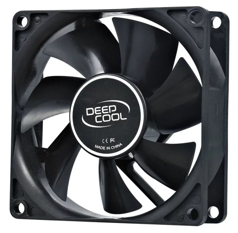 Вентилятор Deepcool XFAN 80 80x80mm черный 4-pin (Molex)20dB 82gr Ret (DP-FDC-XF80)