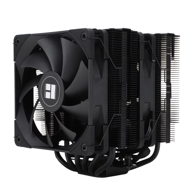 Кулер для процессора Thermalright Peerless Assassin 120 Black, высота 157 мм, 150 TDP, 1550 об/ мин, 25.6 дБ, 166.17 CFM, 4-pin PWM, черный (PA120-BLACK)